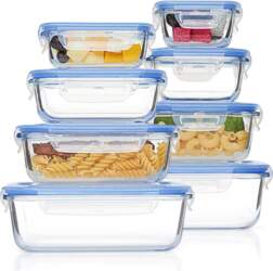 Microwaveable Heating Glass Lunch Box 8pack