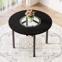 Minimalist round dining table, 100 cm