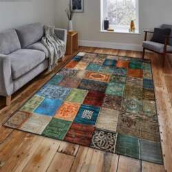 Modern Abstract Patchwork Large Carpet Anti