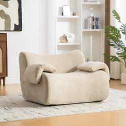 Modular compression sofa, chenille fabric, 30D