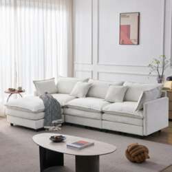 Modular Corner Sofa in Premium Chenille