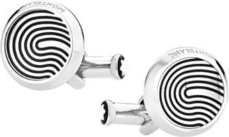 Montblanc Fingerprint Pattern Cufflinks Men cufflinks