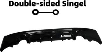 MP Style Gloss Black Rear Bumper