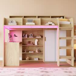Multifunctional loft bed 90 × 200