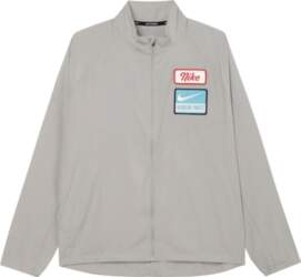 Nike Dri-Fit Logo Pattern Windbreaker Jacket