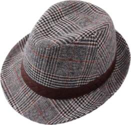 Oversized 100% wool check pattern men`s