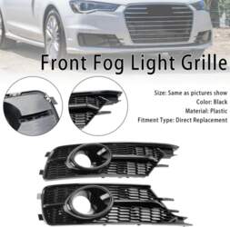 Pair Front Bumper Lower Light Cover