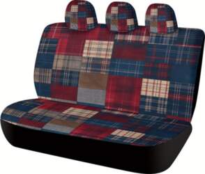 Plaid Pattern Designed Car Seat Cover