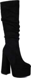 Plus Size Frosted Flock Platform Ultra
