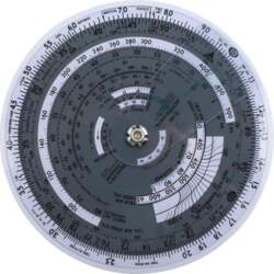 Premium-Navigation Slide Rule Aviation Plotter For