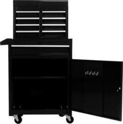 Rolling Cabinet with 5 Drawers, Adjustable