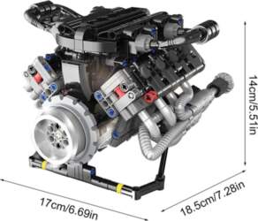 Simulation V8 Engine Internal Combustion Model