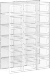 SONGMICS Shoe Boxes, Pack of 18