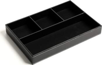 Storage Large Capacity Containers Leather Organizer