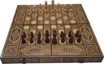 Table d`échec et de backgammon