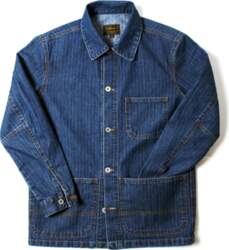 Untouched Herringbone Denim Work Jacket -