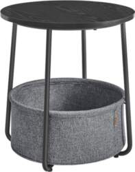 VASAGLE Small Round Side Table, Modern