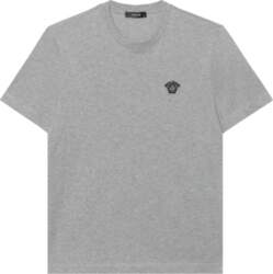 Versace Logo Embroidered Round Neck Pullover