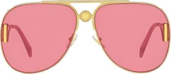 Versace Side Letters Alloy Frame Pilot