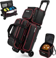 VEVOR 3 Ball Bowling Bag Double