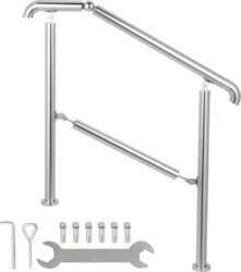 VEVOR 5 Step Railing Stainless Steel