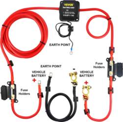 VEVOR Split Charge Relay Kit, 4mtr