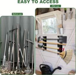 Wall Mount Shed Organizer With Large