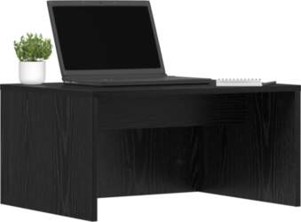Wall Mounted Desk Black Oak Effect