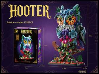 1358PCS MOC Blocks Mechanical Owl Construction