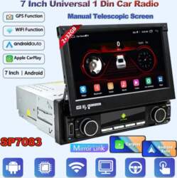 1 DIN Android universāls automašīnas radio