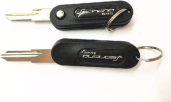 1 Pair Foldable blank key for