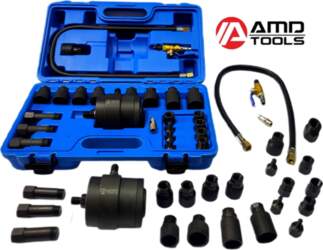 23pcs PNEUMATIC INJECTOR PULLER WITH ADAPTERS