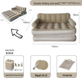 2-in-1 Portable Sofa Bed with Automatic