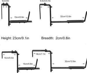 2PCS Adjustable Flower Pot Bracket Hang