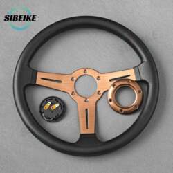 340mm Titanium PU Steering Wheel JDM