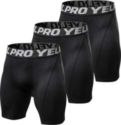 3 Pack Vīriešu kompresijas šorti Active