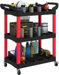 3-Tier Rolling Tool Cart, Tool Trolley