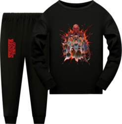 5281 Bērnu Stranger Things apdrukas pidžama