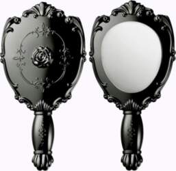 Anna Sui Hand Mirror gray