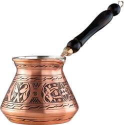 B97A-Copper 18 Oz Coffee Pot For