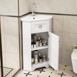 Bathroom Storage Cabinet, Space-Saving Floor Model