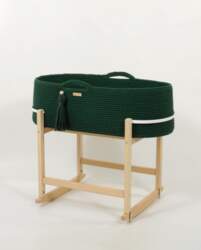 Boho Handmade Moses Basket with Cradle