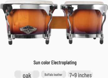 Buffalo Hide Bongos, 7  & 9