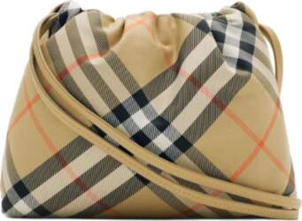 Burberry Drawstring Closure Classic Check Nylon