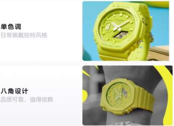 CASIO G-SHOCK octagonal design, environmentally friendly