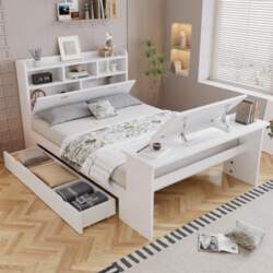 Children`s Single Bed, Bed Frame with