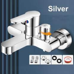 Chrome Brass Basin Faucets Wall Mounted