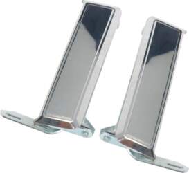 Chrome Finished Outer Door Handle Pair