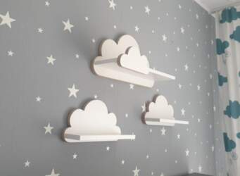 Cloud shelves set of 3 pcs