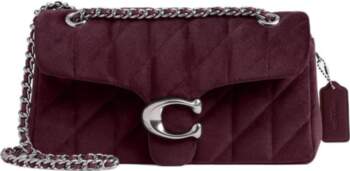 COACH Quilted Tabby 26 Silver Logo